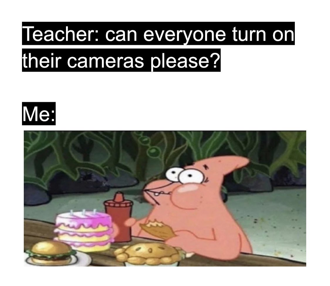 mmelegrow's tweet photo. Some students in the 6-7 class created memes for our discussion today about our virtual learning experiences. Funny and relatable!! @hillviewacademy @NLESDCA https://t.co/jqh2PHmjbb