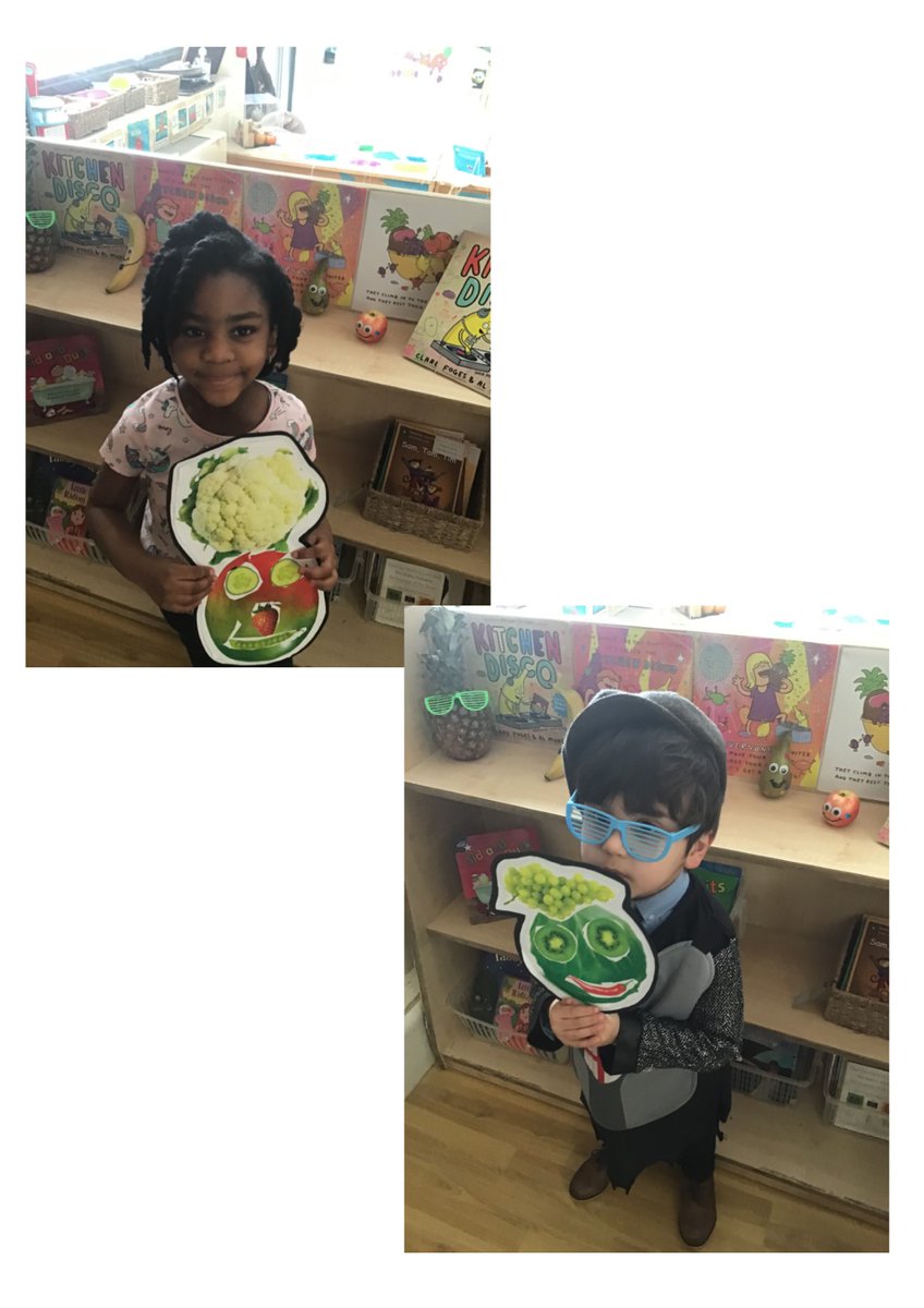 StLukesYear1H's tweet photo. The Kitchen Disco fun continues! Reception have now become amazing artists and created their very own fruit faces after looking at the artist Arcimboldo! #artists #fruitfaces #funatschool @stlukesbury https://t.co/09IXCYL63p