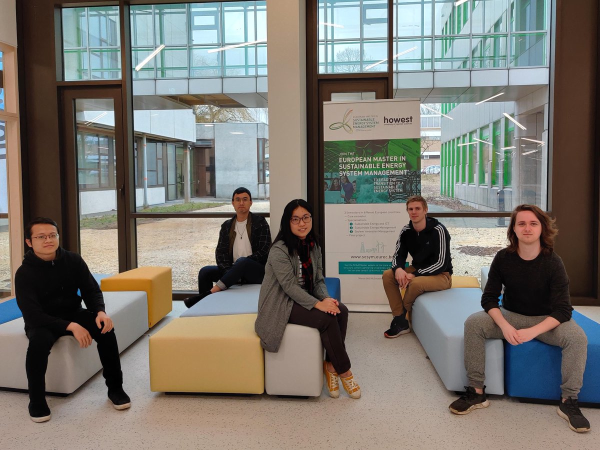 Meet our European Master in Sustainable Energy System management students. They follow their specialization semester "Energy &amp; ICT" in Howest. 
sesym.eurec.be. The registrations for next academic year are open! 
#Eurec #eurecmasters #Howest <a href="/EURECMasters/">Eurec Masters</a> <a href="/EUREC_Info/">EUREC</a>