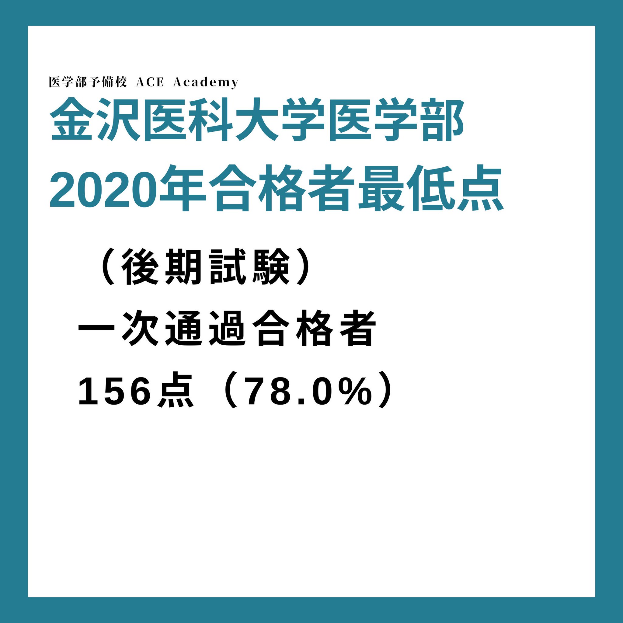 医学部受験おうえん隊 金沢医科大学医学部合格発表 昨年の金沢医科大学医学部の入試結果 後期試験 をまとめました 記事ではより詳しい情報や二次試験 面接 小論文 の情報をご覧いただけます 金沢医科大学の合格発表 最低点 補欠繰り上げ情報 医学部受験おうえん隊 金沢医科大学医学部合格発表 昨年の金沢医科大学医学部の入試結果 後期試験 をまとめました 記事ではより詳しい情報や二次試験 面接 小論文 の情報をご覧いただけます 金沢医科大学の合格発表 最低点 補欠繰り上げ情報