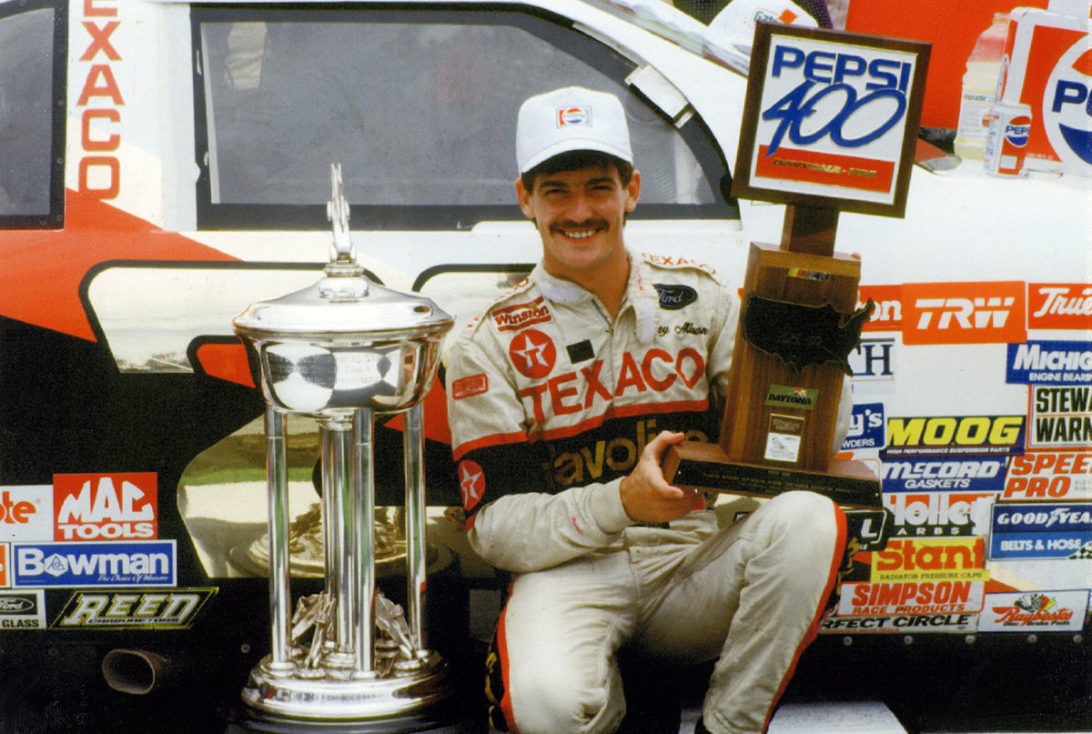 NASCARHall's tweet photo. Today we remember #ForeverLegend &amp; Class of 2019 #NASCARHOFer Davey Allison on his birthday. #NASCARHall #NASCARHOF #racing #NASCARHistory https://t.co/ZXzKRyoR40