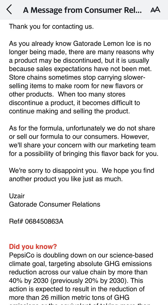 LemonIceAddict's tweet photo. My offer to purchase the Lemon Ice formula from @Gatorade was unsuccessful.  Rome was not built in a day.  Back to the drawing board. https://t.co/MU0HCf5Ae5
