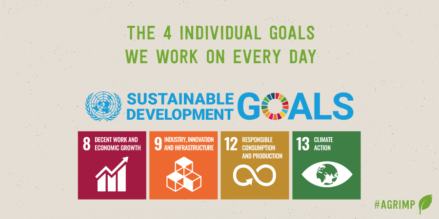These 4 global goals we present are the ones we work on every day in order to make our contribution to the world. 

What about the Sustainable Devolopment Goals of your organization?

#agrimp #marketplace #agrimarketplace #B2B #agritech #foodTech #UN #SustainableDevelopmentGoals