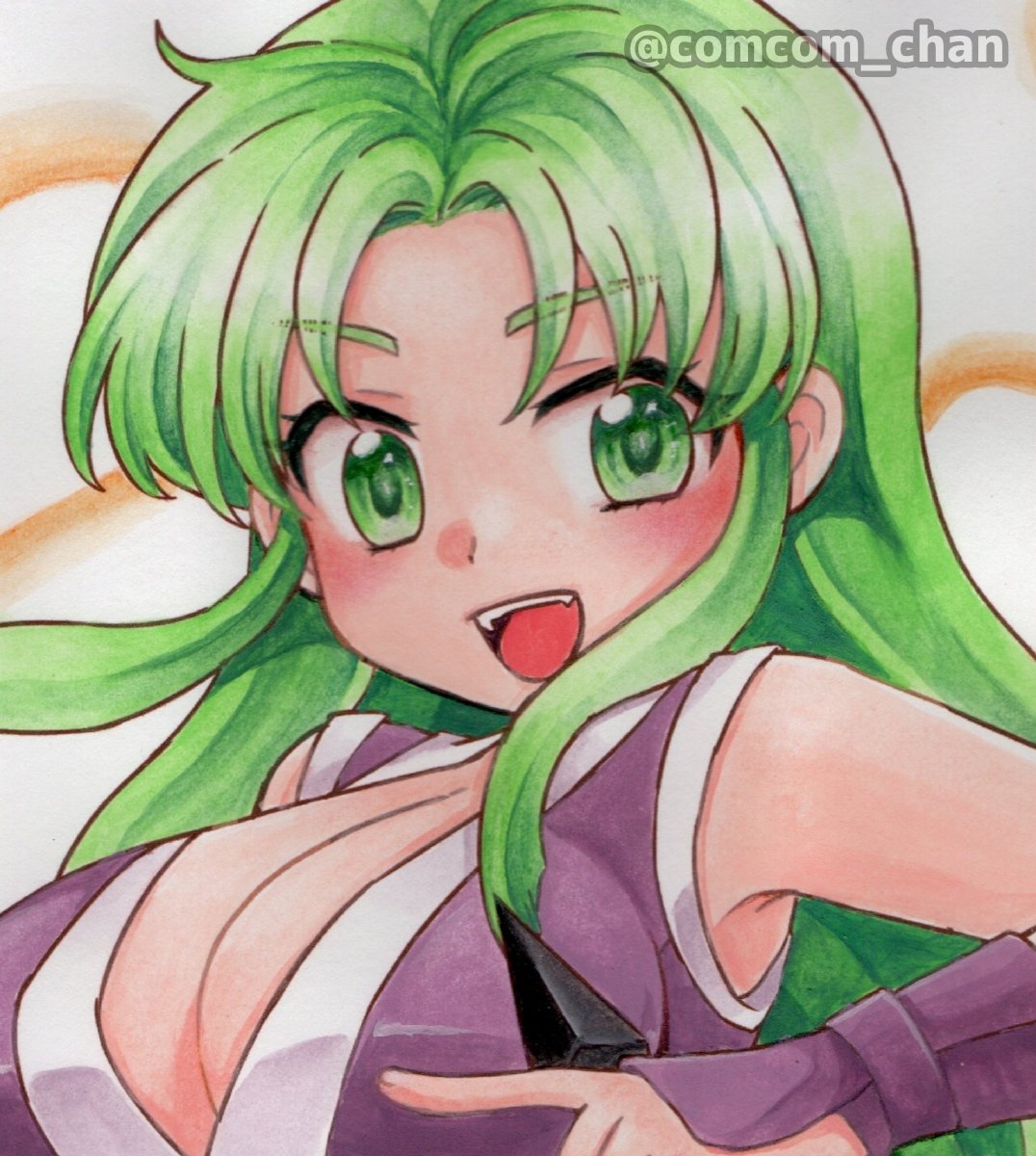 がんばれゴエモン　七色絵巻　ファンアート 同人 手描きイラスト がんばれゴエモン ヤエちゃん がんばれゴエモン