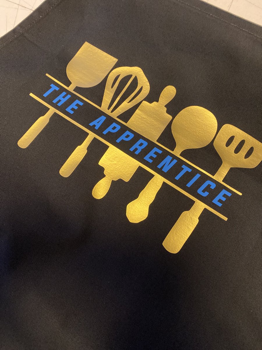 Retirement T-shirt and Apprentice Apron, Looks like someone will be taking lessons 😂