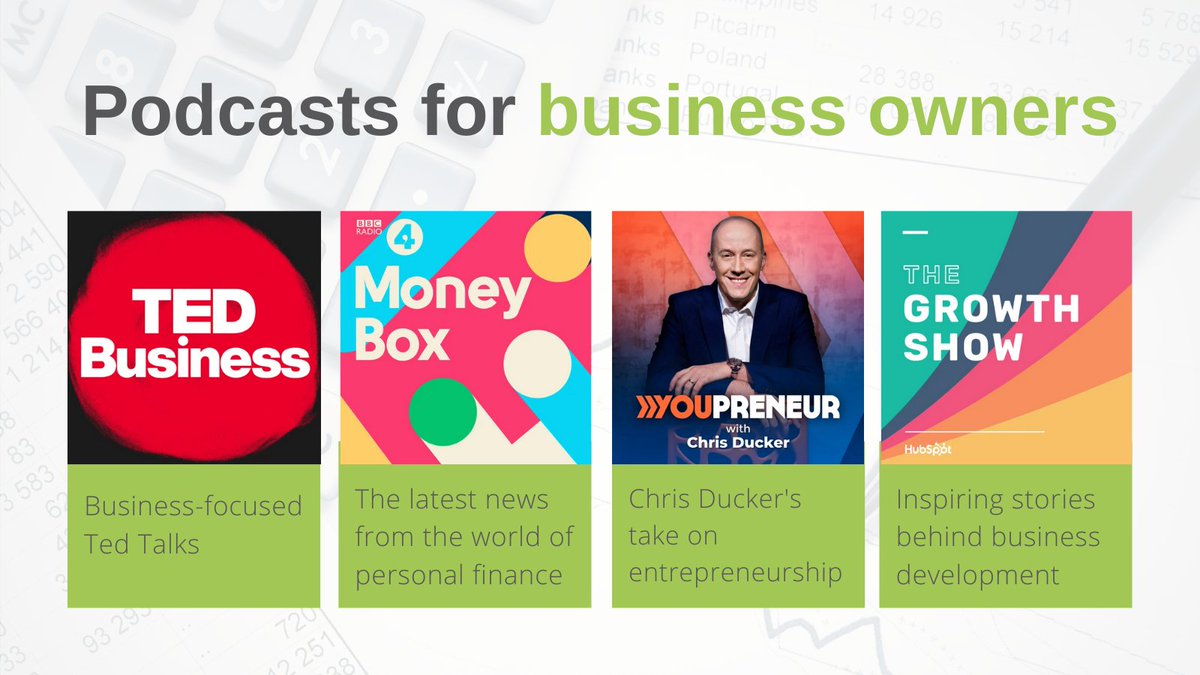 Need something new to listen to? Try one of these podcasts for business owners
<a href="/TEDpartners/">TED Business</a> <a href="/Moneybox/">BBC Money Box</a> <a href="/youpreneur/">Youpreneur®</a> <a href="/TheGrowthShow/">The Growth Show</a>