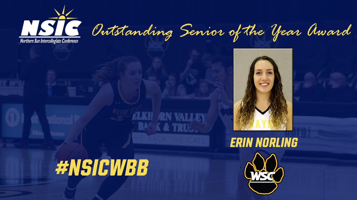 wscwildcats's tweet photo. .@WayneStateWBB senior Erin Norling receives inaugural #NSICWBB Outstanding Senior of the Year Award.
https://t.co/nZy0zJLDDO https://t.co/BJGtmXRXgv