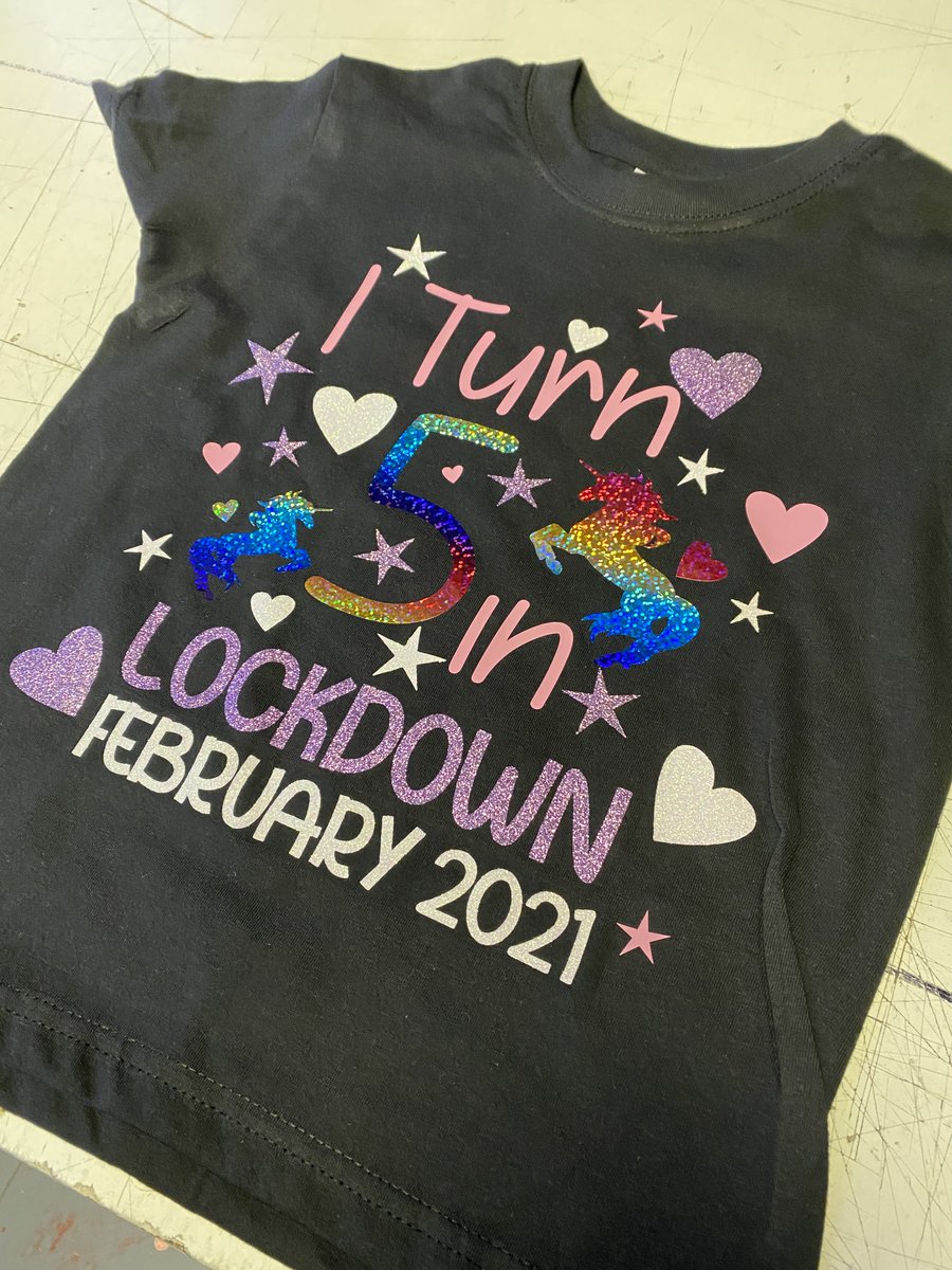 Birthday Lockdown T-shirts We hope the little Lady had a great Day!