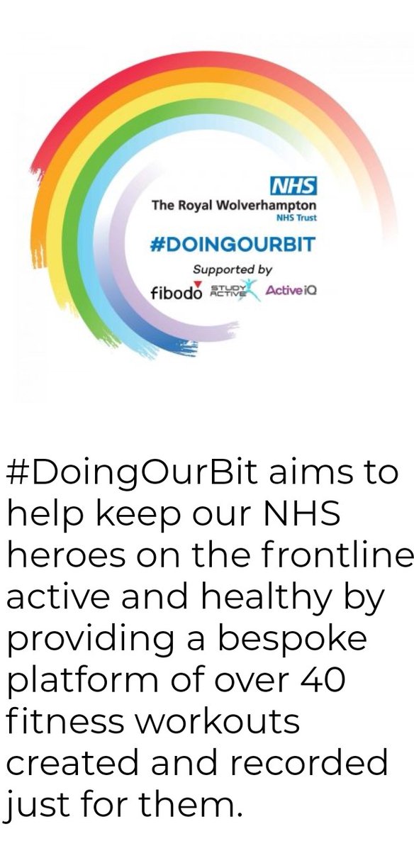 Hall100Wendy's tweet photo. 'It's our first seated workout!'..and now it's live! #DoingOurBit I just wanted to help &amp; get involved to offer FREE #exclusive workouts, #healthhints &amp;tips from fitness instructors ( like me!😀) to support #NHS - #thankyou #fibodo #activeiq #action-group https://t.co/bsTuLfwGoG https://t.co/5egd7myuPv