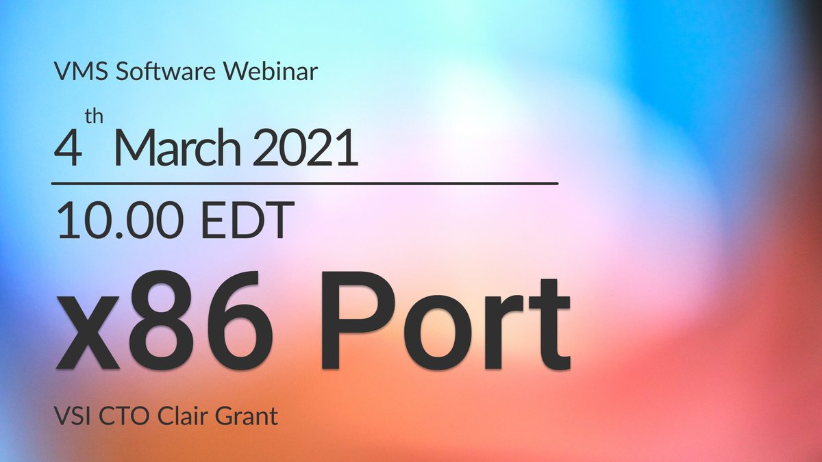 VMSSoftware's tweet photo. On March 4, 2021, there will be a live repeat of the State of the Port webinar with Clair Grant and Terry Holmes. Register here: https://t.co/X6YeibOP4O https://t.co/vNvQbntdAL