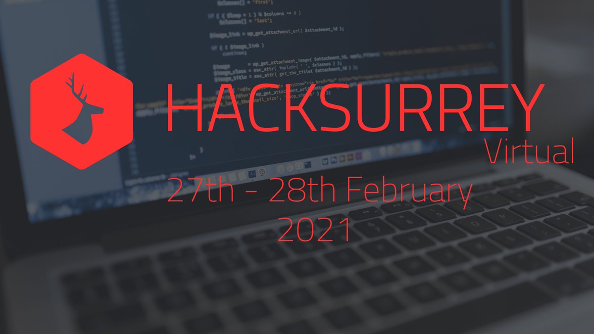 Hackathons_UK's tweet photo. Looking for a Hackathon this weekend? #HackSurreyVirtual is the 4th edition of the University of Surrey's Hackathon! @hacksurrey is this Saturday and Sunday with lots of great tech prizes and workshops from their sponsors.

Check them out, grab a ticket at https://t.co/aljZ6JXr7a https://t.co/TiWF8GVcqG