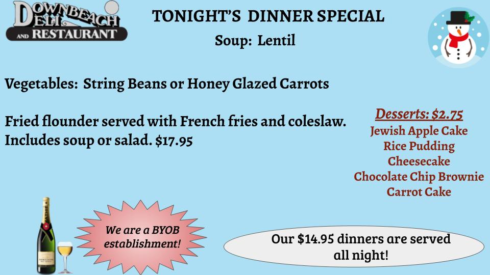 DownbeachDeli's tweet photo. Vacation is over and we are open! Check out today's specials! https://t.co/oUCEd1zaRE