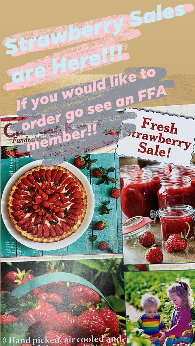 Order forms are due tomorrow!! Make sure to turn them in if you are an FFA member!