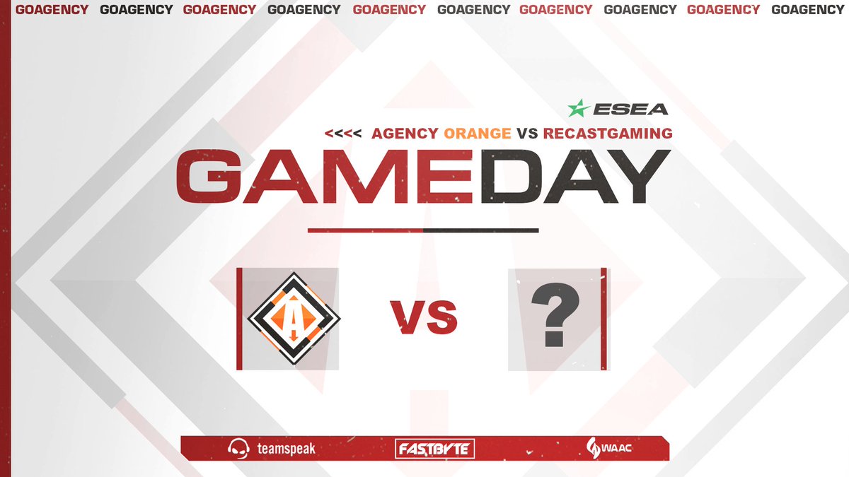 agency_clan's tweet photo. 🏆 - @ESEA Open S36
⚔️ - Agency Orange 🆚 #RecastGaming
🗺 - Dust2
🕒 - 19h
📺 - TBA
#GOAGENCY 🔴⚪⚫ https://t.co/l3mG1jv7RT