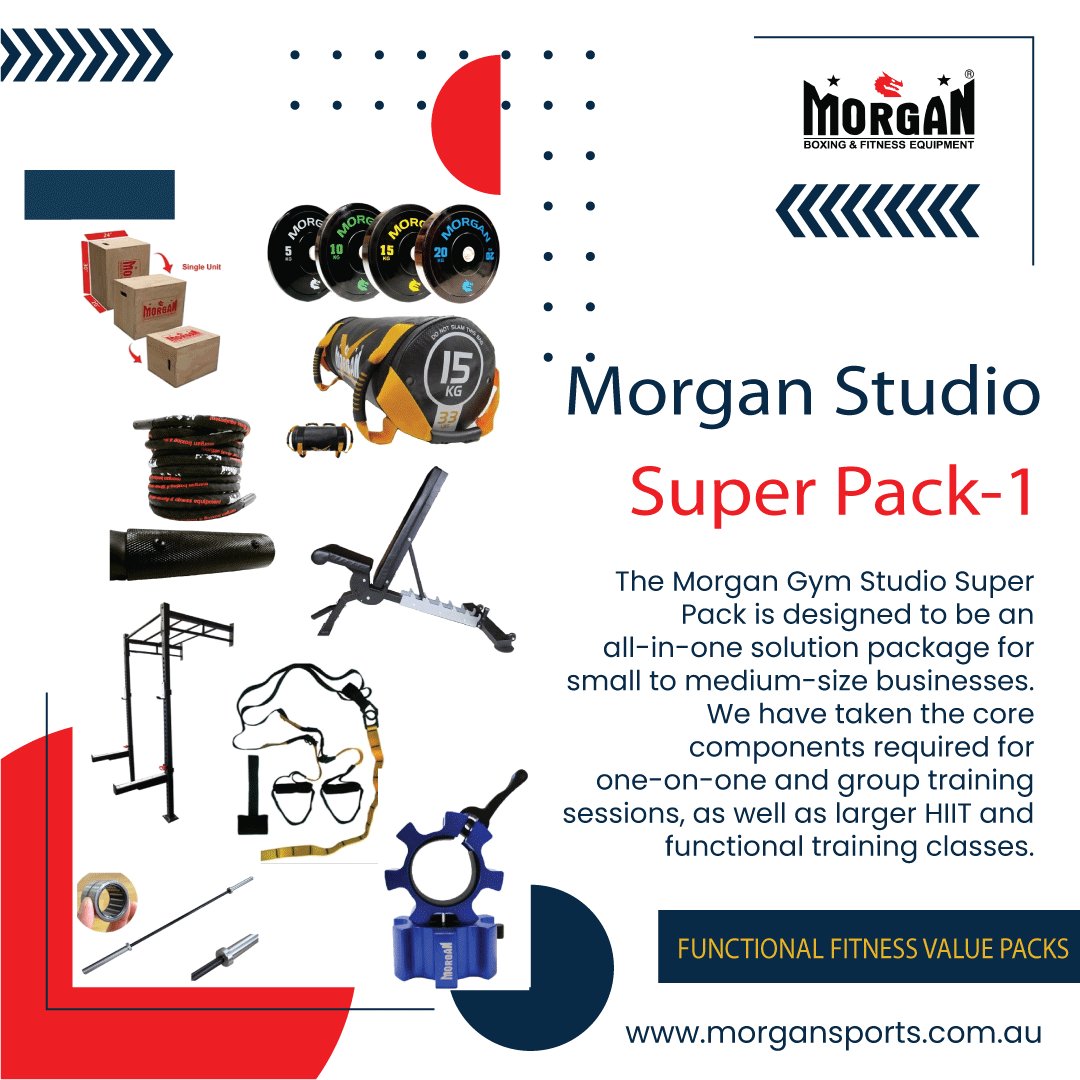 MorganSportsau's tweet photo. Morgan Studio Super Pack
-designed to be an all-in-one solution package for small to medium size businesses.

Available in our website:
https://t.co/N91T9cDT0I

Shop with us today!
#Functionalfitnessequipment #fitnessequipment https://t.co/tMPzgrYrHc