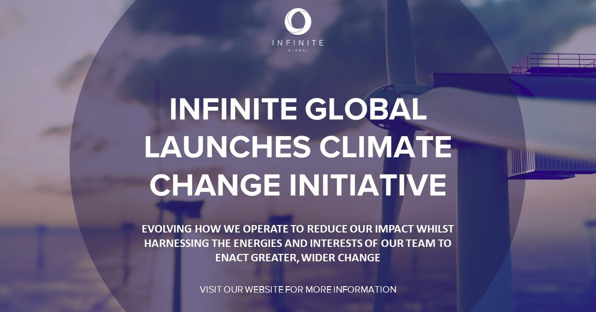 As part of our newly launched climate change initiative, Infinite Global has made a firm-wide commitment to undertake, on a pro bono basis, media activity for clients that relates directly to their efforts to combat climate change. 

Read more here: bit.ly/3bB5Z9n
