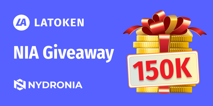 LATOKEN @nydronia Giveaway 🎁

10 lucky winners to get 12K $NIA each. Top inviter gets assured 30K! 💰

Participation tasks are quick &amp; easy
👉 go.latoken.com/4h0
✅ Follow us and quote tweet.

📅 March 05

#cryptocurrency #LATOKEN #Bitcoin