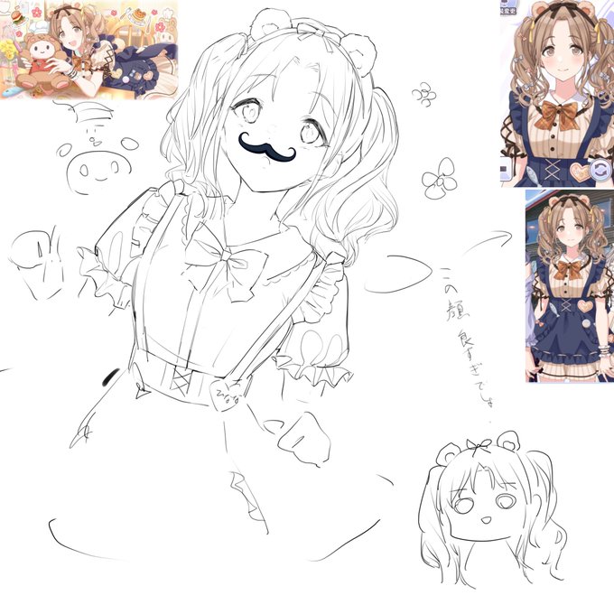 新規雛菜を描いていることはまだみんなには内緒 