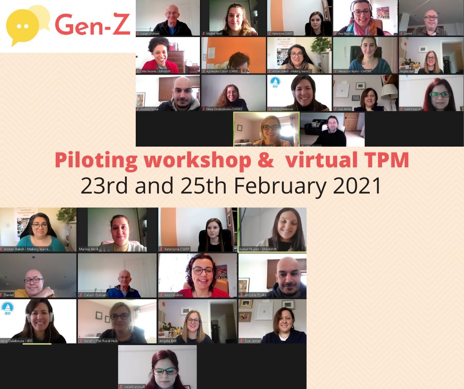 <a href="/Generat56917070/">Gen-Z project</a> #pilot #workshop and #meeting alert!
Partners from 🇬🇧🇮🇪🇬🇷🇨🇾🇵🇱🇪🇸🇵🇹 are almost ready to start #piloting the #materials to improve #educators approach to #teach #GenZ about #socialmedia #entrepeneurship. Interested? #DM us!