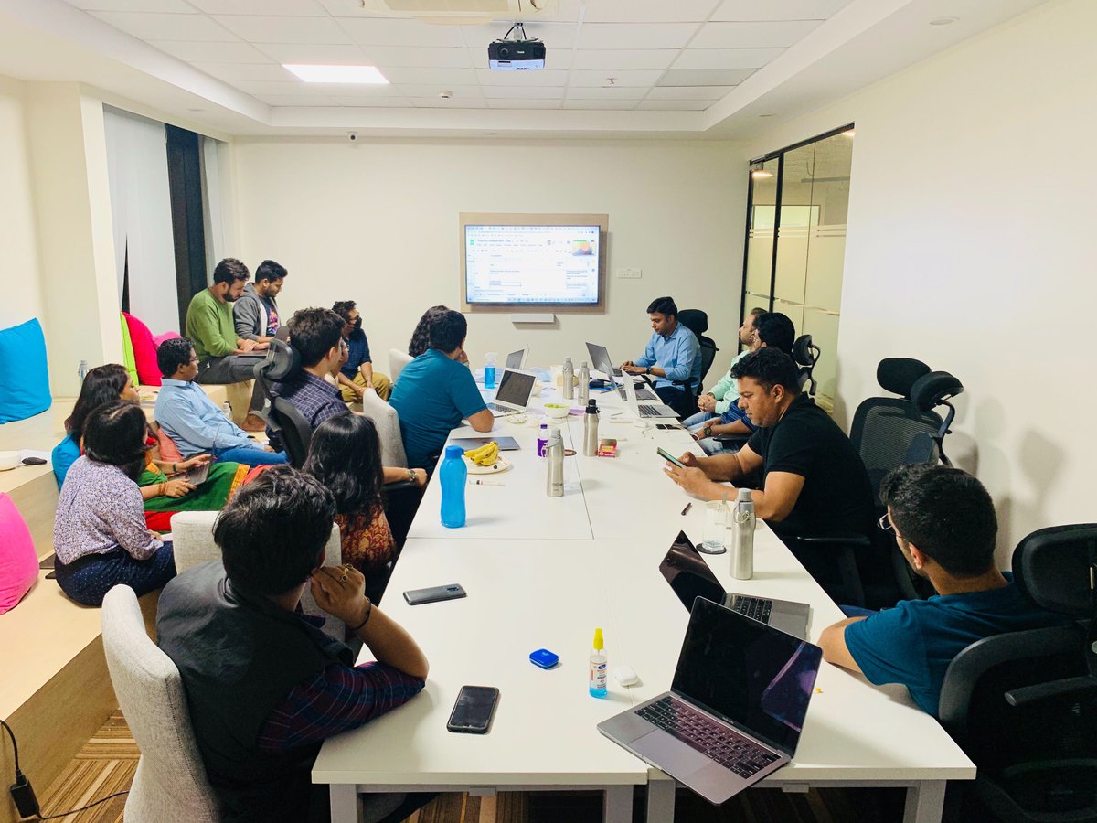 Wrapping up Day 2 of our Strategy Meet 2021! 

Captured the torchbearers huddling and brainstorming to go above and beyond in 2021. 

P.S - We are all COVID tested! 😎