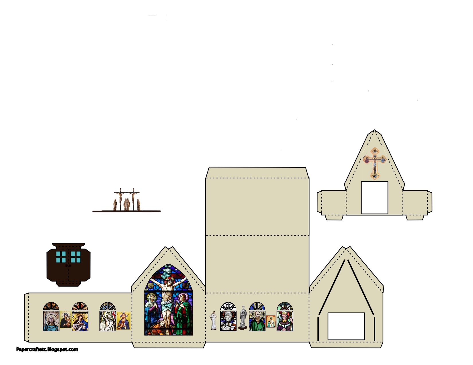 Lapis on X: lapis-on-x-an-original-papercraft-of-a-anglican-church-building-https-t-co-igebuuvp3n-x
