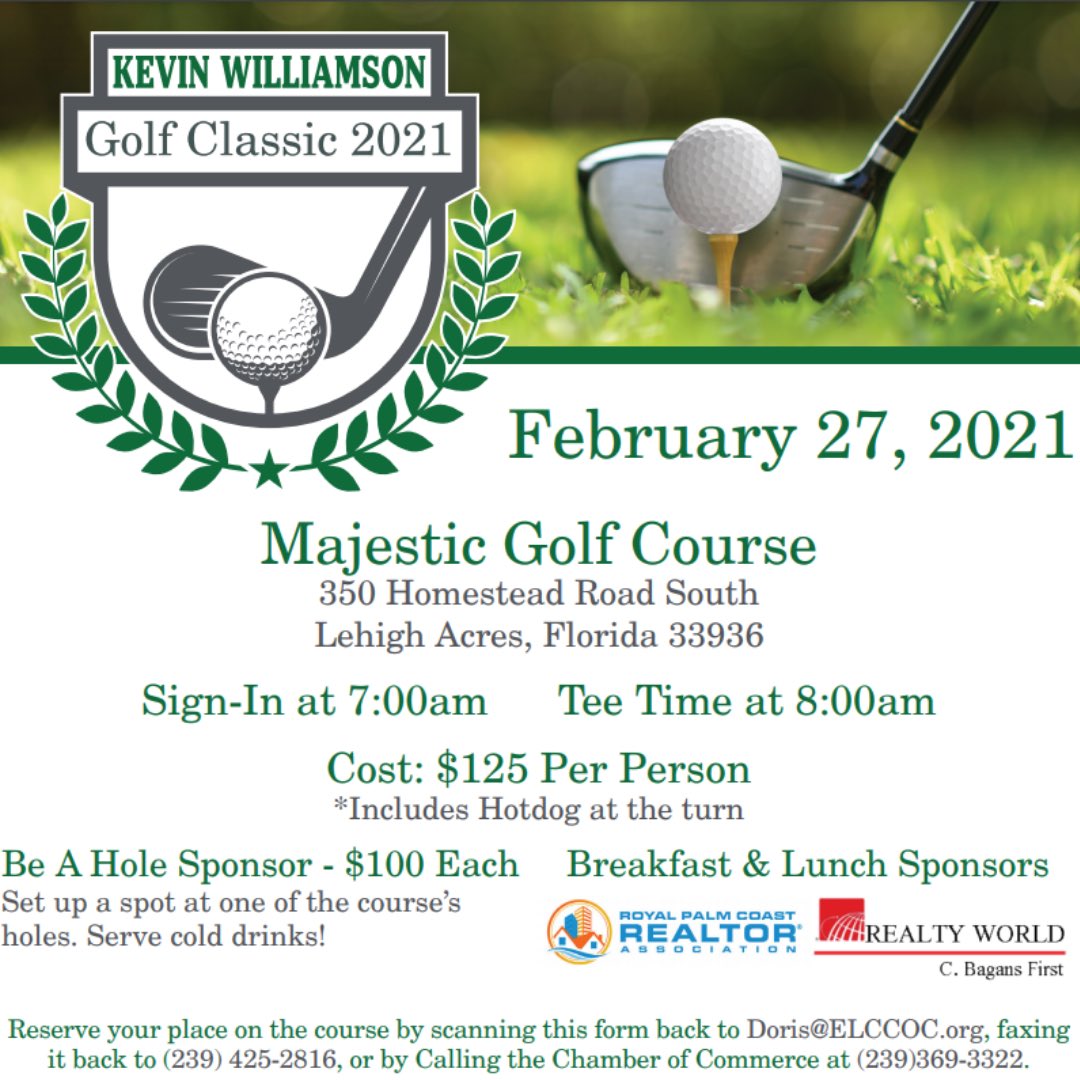 networkingSWFL's tweet image. Join us February 27TH for our networking event! We welcome you to join the Kevin Williamson Golf Classic. Become a sponsor, or call the East Lee chamber for more info at (239) 369 - 3322. 

Join our networks at swflbusinessnetwork.com

#fortmyers #sanibel #capecoral #lehighacres