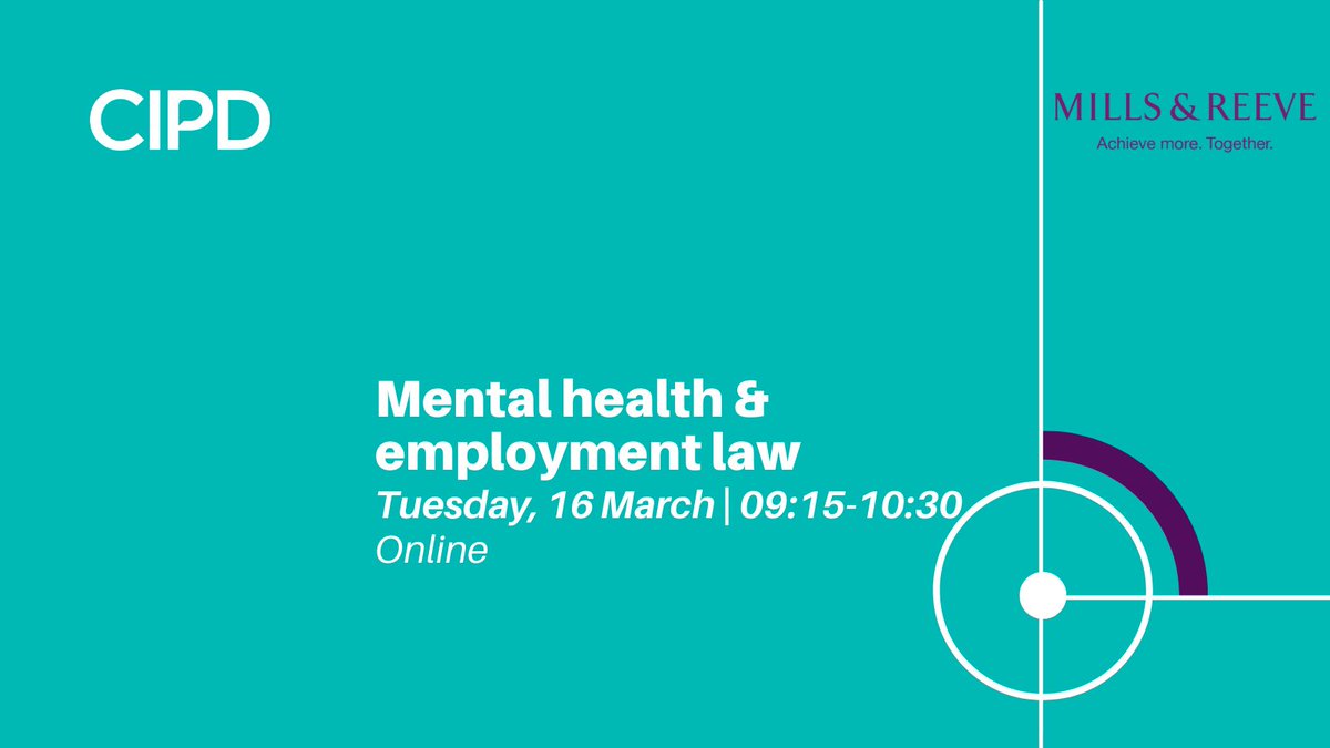 The pandemic is taking a particular toll on everyone’s #mental #Wellbeing 
Join us to understand how you can support and manage employees struggling with their #MentalHealth

eventbrite.co.uk/e/mental-healt…
#equality #discrimination #sicknessabsence #cipdMCR