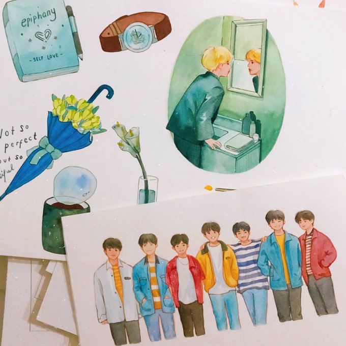 still my favorite tiny watercolor paintings :') 