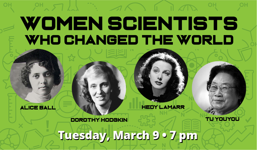 WheatonPL's tweet photo. Join #CollegeofDuPage staff, Kathleen Hess, College of DuPage Associate Professor of Chemistry, &amp; Laura Burt-Nicholas, Reference Librarian to learn more about #womenscientists who changed the world with their discoveries. Register at https://t.co/jxWa07aHJY 

#wheatonlibrary https://t.co/esi7HYCEBj