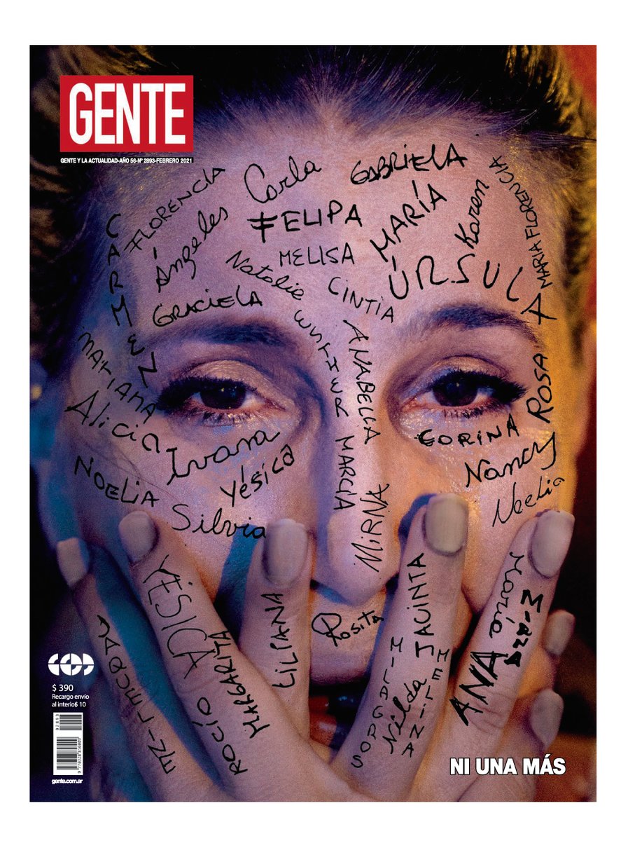 Presentamos una nueva edición mensual de GENTE, haciéndonos eco de la campaña #Principios2021 del Grupo Atlántida. En una producción de alto impacto visual y muy comprometida, <a href="/Flor_de_P/">Florencia Peña</a> se anima a ser vehículo de comunicación en la causa “NI UNA MÁS”.

bit.ly/2ZSuklD