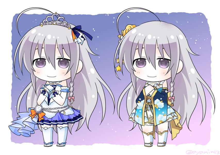 星輝子 「デレステ衣装ふたつ描きました。 」|ちぎょ🐟のイラスト