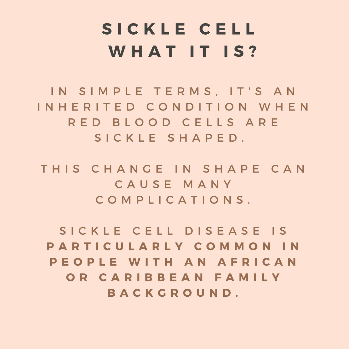 Goodwill_UK's tweet photo. Sickle cell
Do you know your sickle cell status?
#healthyliving #weightloss #calories #fresh #RxNina #HealthAdvice #Familyhealth #womeshealth #menshealth #childrenshealth #healthadviceforall #Referals #HealthcareConsultation #sicklecell #goodwilluk https://t.co/lzMjeOrQz1