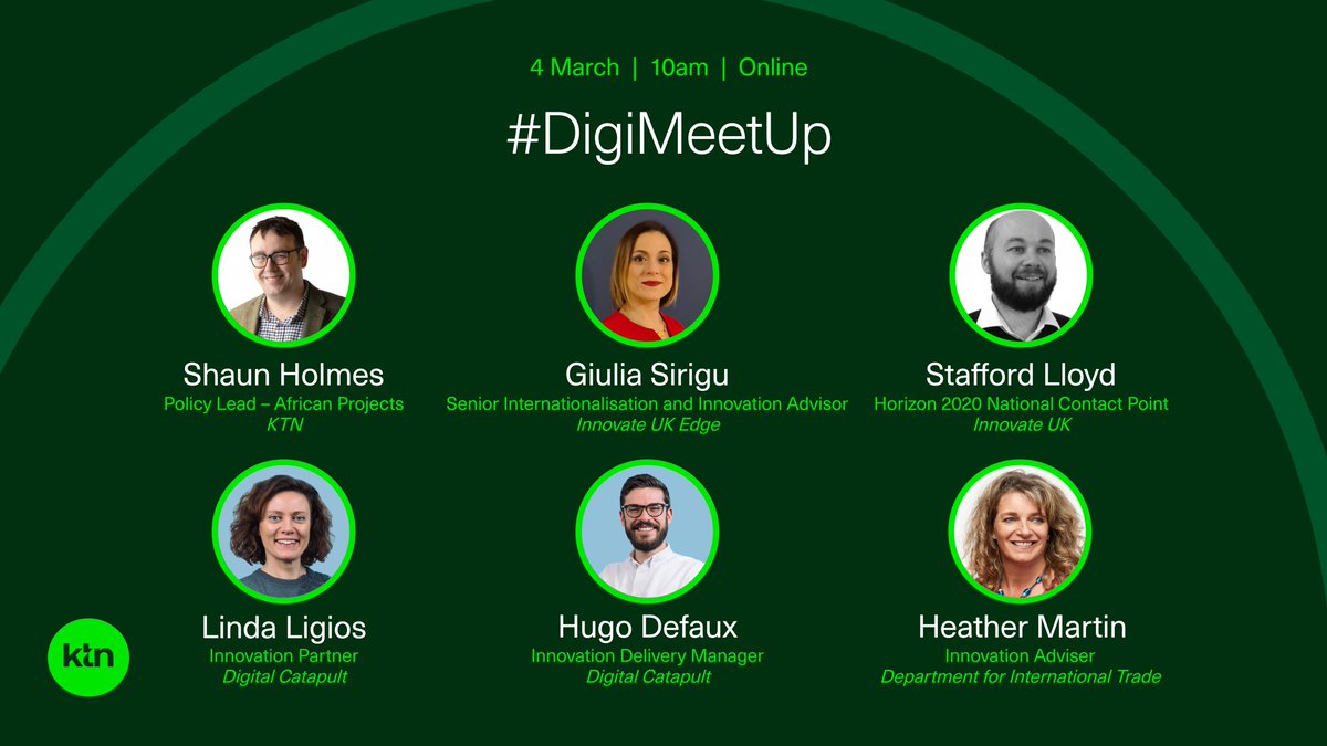 IUK_Digi_Create's tweet photo. Upcoming #digimeetup👉hear about #international opportunities & programmes available to UK businesses from @UKH2020_ICT @innovateuk, Shaun Holmes @KTNUK, @GiuliaSirigu #InnovateUKEdge, @LindaLigios & Hugo Defaux @DigiCatapult & Heather Martin @tradegovuk
https://t.co/vJW8HMH9Ee https://t.co/6tpI5dBGPm