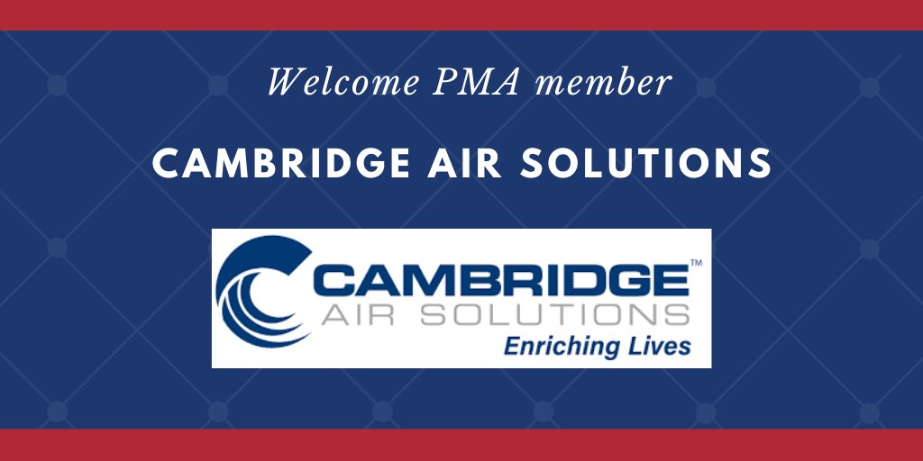 Welcome new PMA member <a href="/cambridgeair/">Cambridge Air Solutions</a>! Located in Chesterfield, MO, Cambridge Air Solutions manufactures commercial HVAC systems.