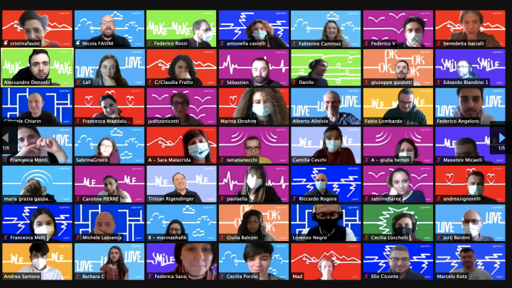Logotel's tweet image. We’re all CONNECTED for the 2021 Kickoff.
The payoff is "GET IN TOUCH", an invitation to explore all the dimensions of CONTACT to make it even more HUMAN! We are building a new alphabet, we are experimenting with physical and virtual tools.
And above all ... we're having fun😀