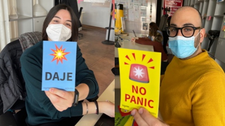 Logotel's tweet image. We’re all CONNECTED for the 2021 Kickoff.
The payoff is "GET IN TOUCH", an invitation to explore all the dimensions of CONTACT to make it even more HUMAN! We are building a new alphabet, we are experimenting with physical and virtual tools.
And above all ... we're having fun😀