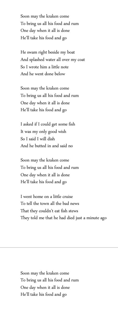 Dhs1English's tweet photo. Our Sea Shanty Challenge started this week with @DHSCreativeArts. Check out this fantastic entry from one of our talented pupils. The lyrics include a reference to the infamous sea-monster, Kraken, from Scandinavian folklore. https://t.co/vzdJtpkdSi