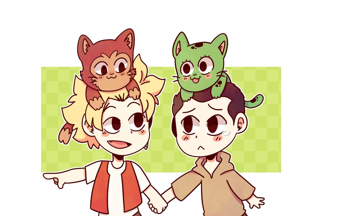 dragnoodles's tweet image. Some babies with their cats for you .+:｡(ﾉ･ω･)ﾉﾞ#stingue kinda? #FairyTail