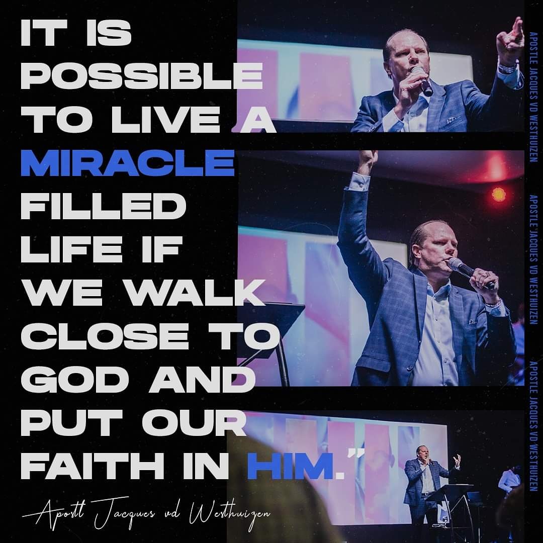 It is possible to live a miracle filled life if we walk close to God and put our Faith in Him.
