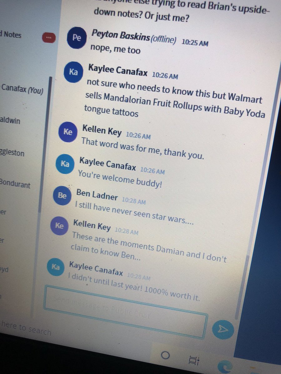 CanafaxKaylee's tweet photo. Productive conversations in this year’s ~virtual~ Youth Ministry Crash #CMY342 https://t.co/bgosDbICVr