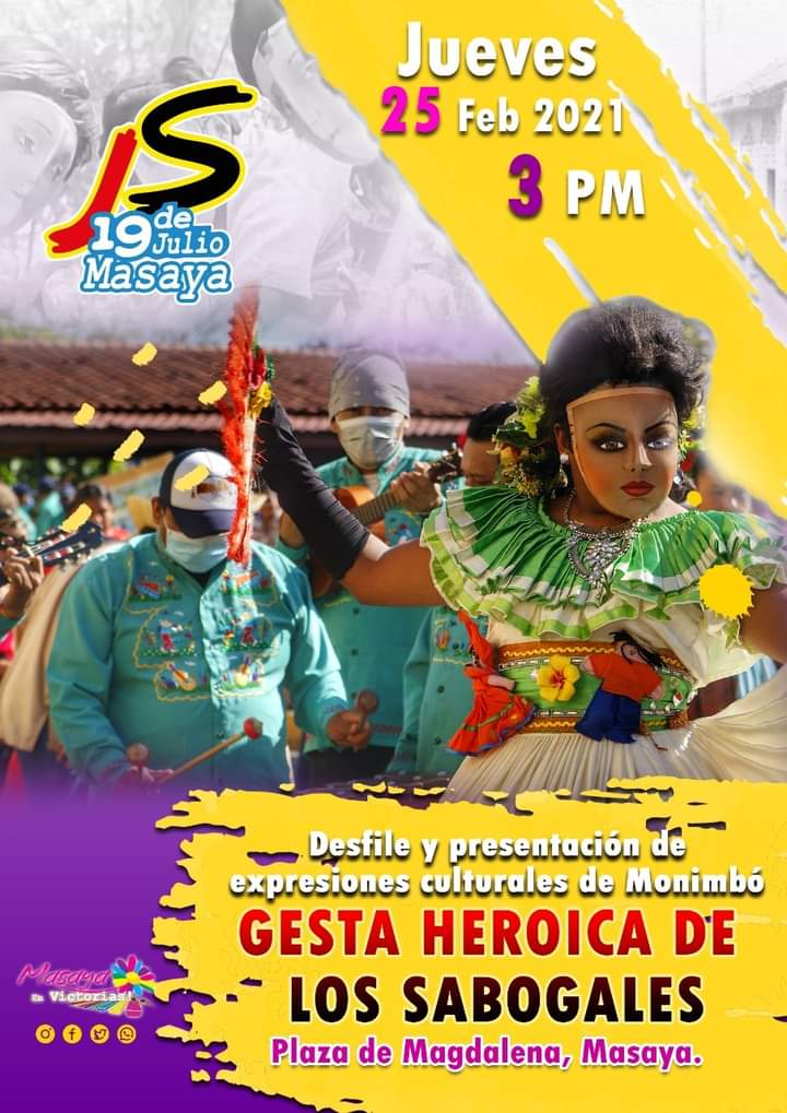 👉 *#Masaya
#Vivirás_Monimbo llama pura del Pueblo!!!
Celebramos nuestra Gesta Heroica de Los Sabogales❤️🖤

#Heroes26deFebrero
#DanielYRosario
#EnVictoriosaEsperanza
🇳🇮❤️🖤