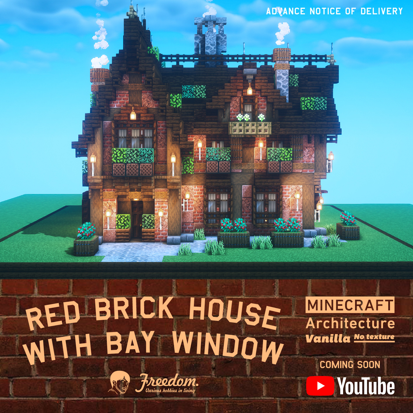 טוויטר Freedom בטוויטר Red Brick House With Bay Window 出窓のある赤レンガの家 T Co 3tvfg5izvu Minecraft Minecraftbuild Minecraftart House マインクラフト マイクラ Base 建築 Minecraft建築コミュ Architecture バニラ建築学部 出窓