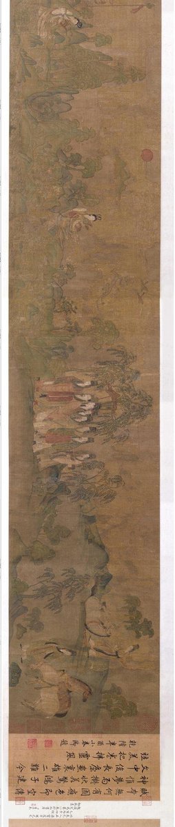 Huaxia_fhl's tweet photo. 中国十大传世名画之一
《洛神赋图》——东晋顾恺之
“仿佛兮若轻云之蔽月，飘飘兮若流风之回雪。”
Top 10 Chinese one of the famous paintings：“The Picture of The Ode of the River Goddess”
The Tsin Dynasty
author:Gu Kaizhi
#China #painting 
#Chineseculture
#华夏风华录 https://t.co/sklijdh1ai