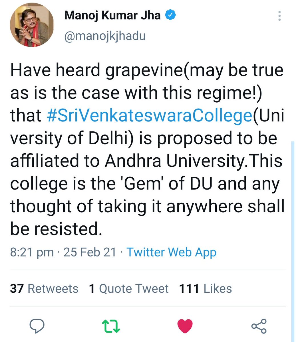 Saddy_tam's tweet photo. Thankyou so much sir for supporting us and raise voice on behalf of students community 
Your support will make us more strong 

@UnivofDelhi 
#GoBackAU @jharajesh
@manojkjhadu @BipinTiwary5  @shubhamdusuec @AnandRoxxy
#Venky_belongs_to_DU https://t.co/Fa4sTNhJiB