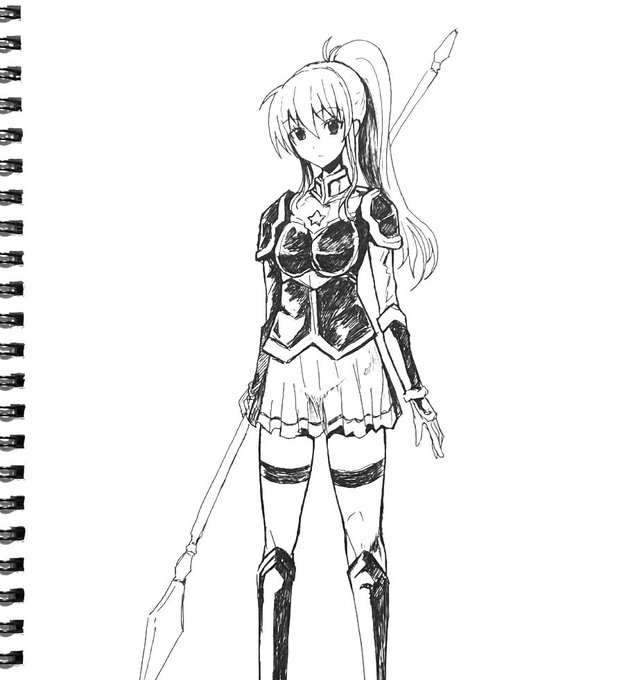 制作中の同人誌のヒロイン絵 