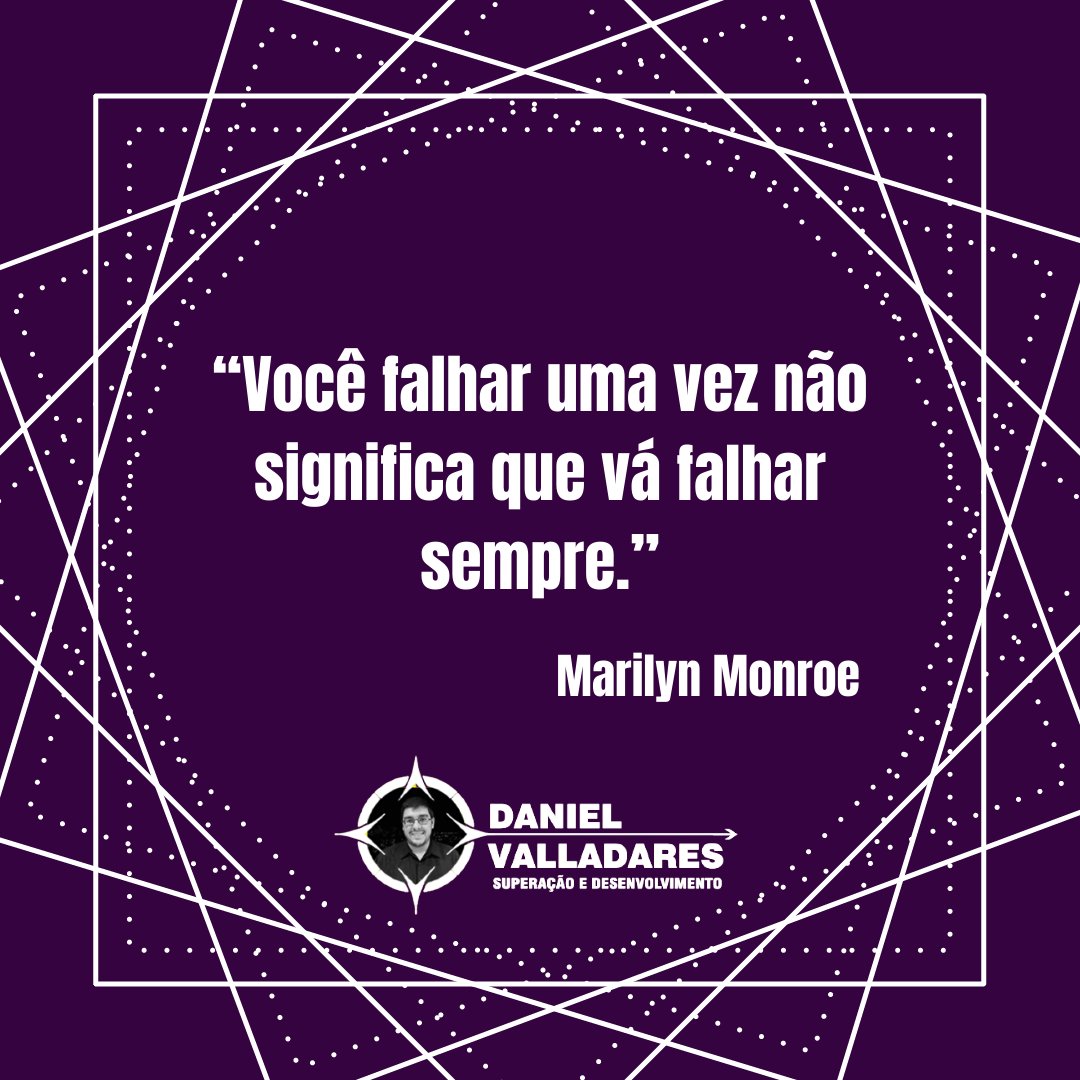 dvalladaresexp's tweet image. Falhar faz parte do processo de aprendizado. Não encare os erros como “mais uma vez deu errado”. Encare como “estou mais próximo do acerto”. 

Respeite seus sentimentos, mas não deixe que isso te faça desistir. Pegue impulso e comece novamente.

#errar
#aprender
#continuar