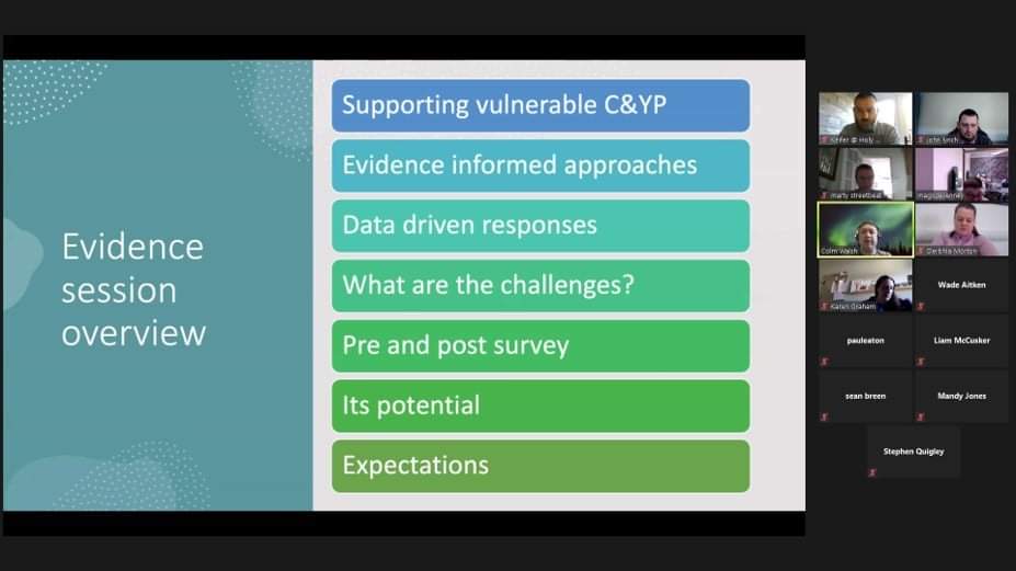 NorthWestYouth1's tweet image. Part one of today's START capacity building training with Dr, Colm Walsh, focuses on Evidence based practice.
@YcTower @smyccreggan @eayouthservice
#Capacitybuilding  #developingtheworkforce