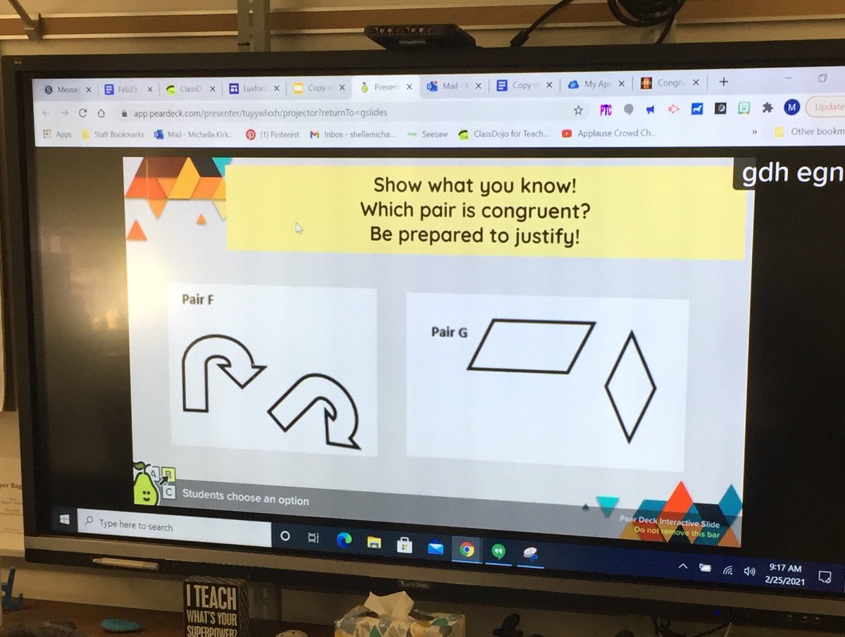 mkirkpat2's tweet photo. Since it is Digital Learning day, we added a new resource today. Kids love Pear Deck now! @LuxfordES #oldteachrnewtrik https://t.co/dDJvYwFaXR