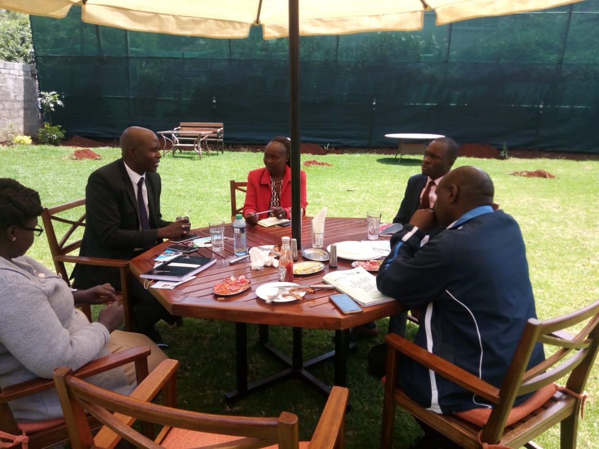budoisamuel's tweet photo. Today Global Peace Foundation Kenya paid a courtesy visit to Tegla Loroupe Peace Foundation. Both Organizations share the same visions, and discussed areas of Collaboration among others. In attendance was Amb. Dr. Tegla Loroupe O.G.W., S.S., M.B.S the President of the Foundation. https://t.co/bIRdnAHtv7