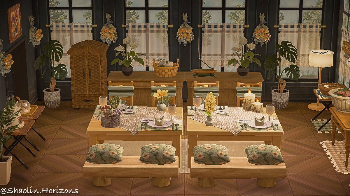 emlyofthestate's tweet photo. A spring dining room ft the pi day pie 🥧 #acnh #animalcrossing https://t.co/3PsJDRExj9